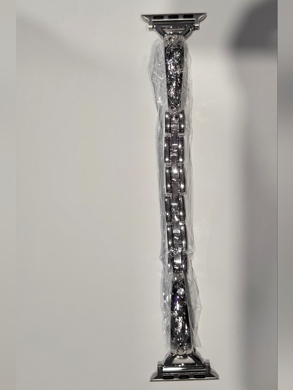 Silver Crystal Link Watch Band for Smart Watch